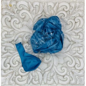 Globos látex biodegradable azul metalizado 12”